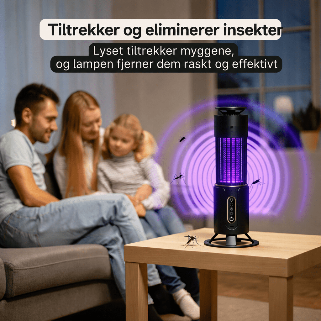 Elektrisk myggelampe – Utendørs myggfanger - AVABeauty.no